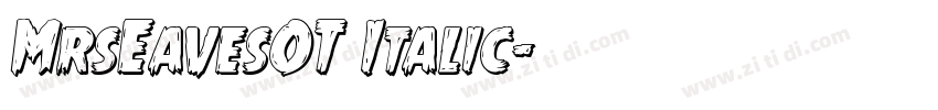 MrsEavesOT Italic字体转换